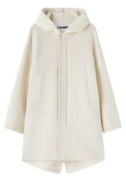 Jil Sander Parka con cappuccio - Bianco