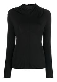 Jil Sander round-neck long-sleeve top - Nero