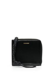 Jil Sander logo-lettering leather wallet - Nero