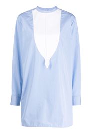 Jil Sander striped cotton shirt - Blu