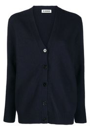 Jil Sander Cardigan con scollo a V - Blu