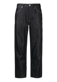 Jil Sander contrast-stitching cotton jeans - Blu