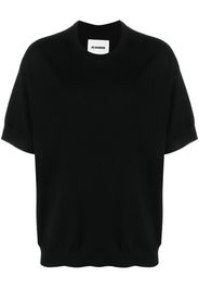 Jil Sander short-sleeve wool jumper - Nero