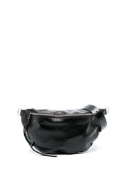 Jil Sander logo-embossed leather belt bag - Nero