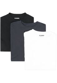 Jil Sander logo-patch cotton T-shirt (pack of three) - Bianco