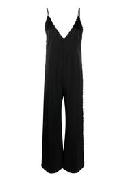 Jil Sander V-neck sleeveless jumpsuit - Nero