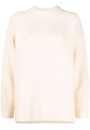 Jil Sander long-sleeve crew-neck wool jumper - Bianco