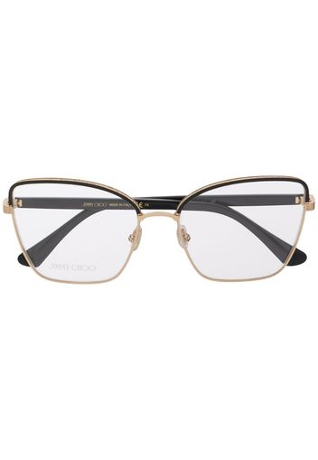 JIMMY CHOO EYEWEAR JC266 rhl GOLD BLACK Leather/Fur/Exotic Skins->Leather