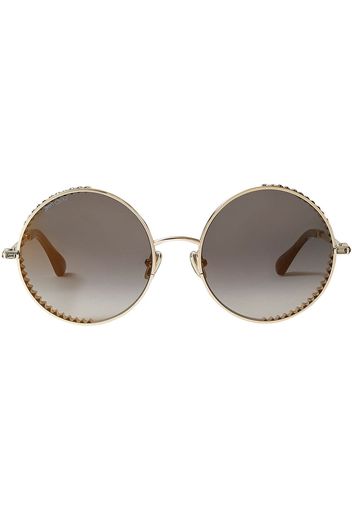 Jimmy Choo Eyewear Occhiali da sole tondi Goldy - Grigio