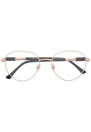 Jimmy Choo Eyewear Occhiali tondi - Oro