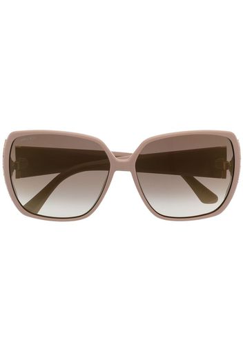 Jimmy Choo Eyewear Occhiali da sole oversize Cloes - Rosa