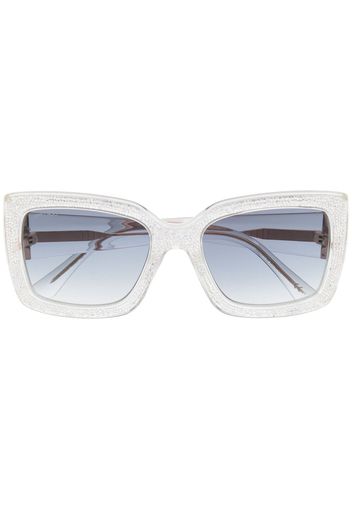 Jimmy Choo Eyewear Occhiali da sole oversize - Bianco