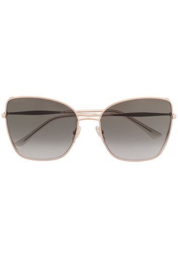 Jimmy Choo Eyewear Occhiali da sole oversize Alexis - Oro