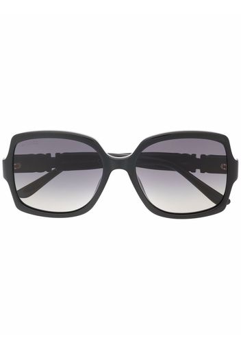 Jimmy Choo Eyewear Sammi oversized sunglasses - Nero