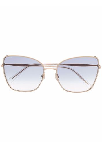 Jimmy Choo Eyewear Occhiali da sole oversize Alexis - Oro