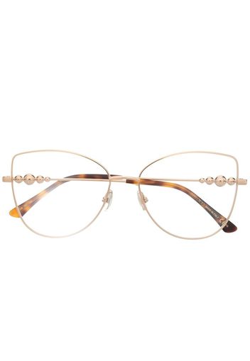 Jimmy Choo Eyewear Occhiali cat-eye - Oro