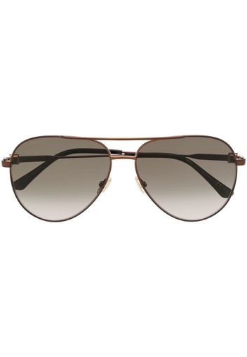 Jimmy Choo Eyewear Occhiali da sole con montatura stile pilota Olly - Oro