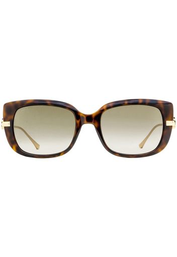 Jimmy Choo Eyewear Orla rectangular-frame sunglasses - Marrone