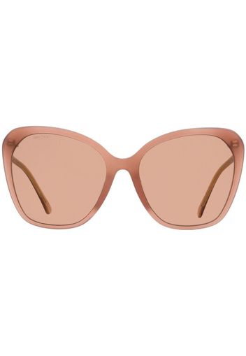 Jimmy Choo Eyewear Butterfly oversized-frame sunglasses - Toni neutri