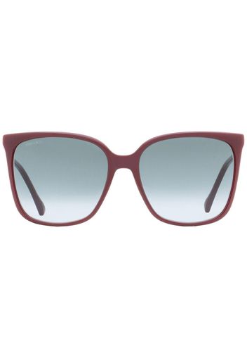 Jimmy Choo Eyewear Scilla square-frame sunglasses - Rosso