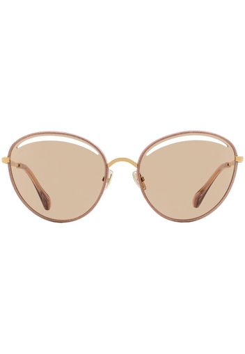 Jimmy Choo Eyewear Malya cut-out sunglasses - Toni neutri