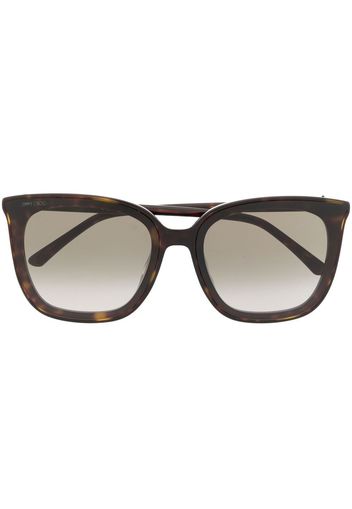 Jimmy Choo Eyewear square-frame oversize sunglasses - Marrone