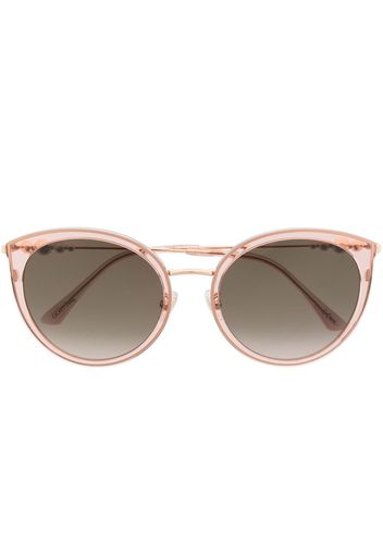 Jimmy Choo Eyewear Sussie round tinted sunglasses - Effetto metallizzato