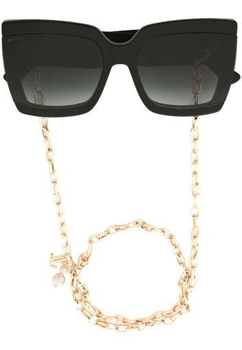 Jimmy Choo Eyewear oversize-frame tinted sunglasses - Nero