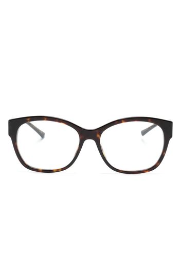 Jimmy Choo Eyewear Occhiali cat-eye con effetto tartarugato - Marrone