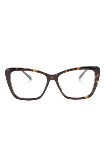 Jimmy Choo Eyewear Occhiali cat-eye con effetto tartarugato - Marrone