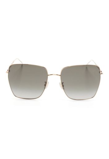 Jimmy Choo Eyewear Occhiali da sole squadrati con logo inciso - Oro