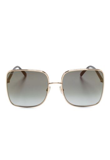 Jimmy Choo Eyewear Occhiali da sole squadrati - Oro