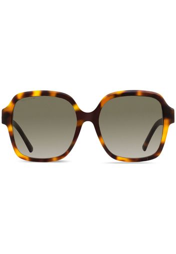 Jimmy Choo Eyewear Rella square-frame sunglasses - 086HA HAVANA
