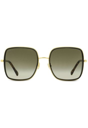 Jimmy Choo Eyewear Jayla square-frame sunglasses - 01QHA GOLD BROWN