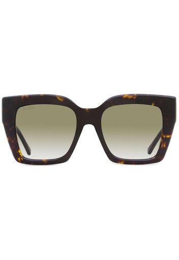 Jimmy Choo Eyewear Eleni square-frame sunglasses - 086HA HAVANA