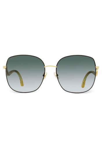 Jimmy Choo Eyewear Mamie square-frame sunglasses - RHL9O Gold/Black