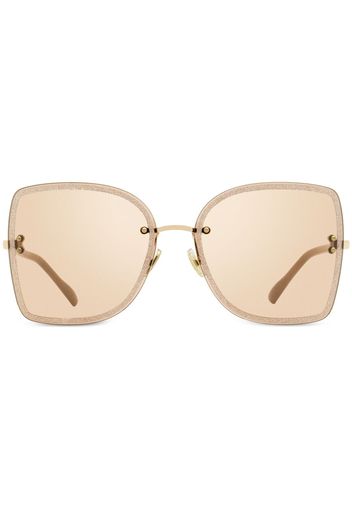 Jimmy Choo Eyewear Leti square-frame sunglasses - FIB2S Nude/Gold