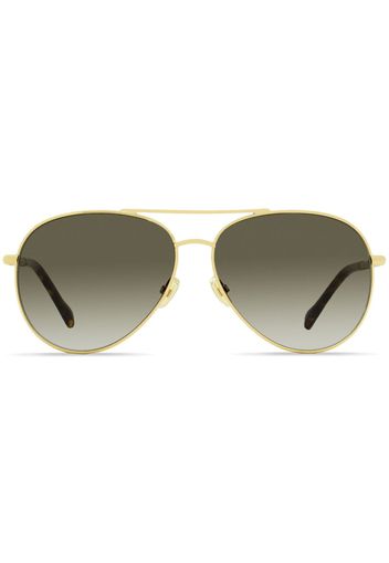 Jimmy Choo Eyewear Devan pilot-frame sunglasses - 06JHA Gold/Havana