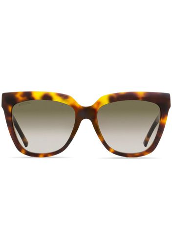 Jimmy Choo Eyewear Occhiali da sole Julieka oversize - 086HA HAVANA