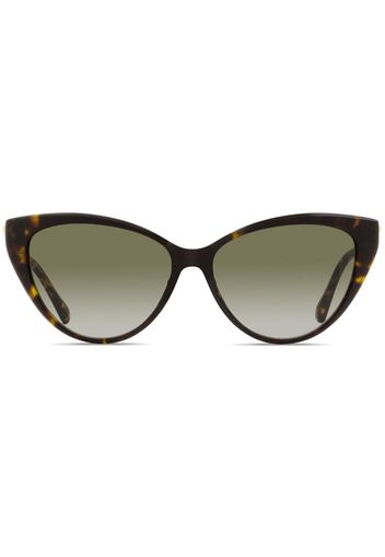 Jimmy Choo Eyewear Occhiali da sole Val cat-eye - 086HA Havana/Gold