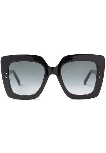 Jimmy Choo Eyewear logo-plaque square-frame sunglasses - Nero