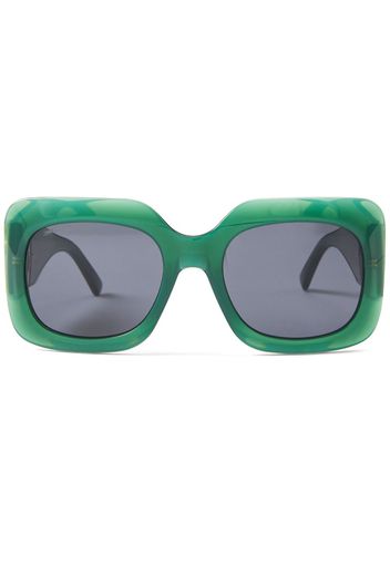 Jimmy Choo Eyewear Gaya square-frame sunglasses - Verde