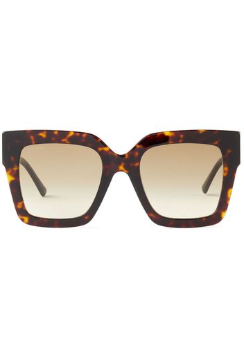 Jimmy Choo Eyewear Edna square-frame sunglasses - Marrone
