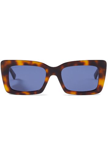 Jimmy Choo Eyewear Vita rectangle-frame sunglasses - Marrone