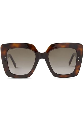 Jimmy Choo Eyewear Auri oversize-frame sunglasses - Marrone