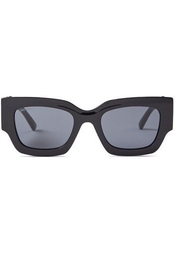 Jimmy Choo Eyewear Nena rectangle-frame sunglasses - Nero