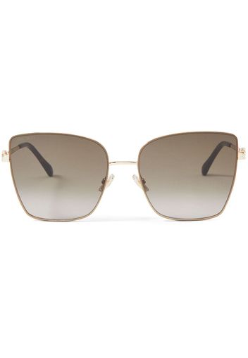 Jimmy Choo Eyewear Vella oversize-frame sunglasses - Oro