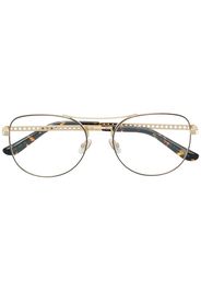 Jimmy Choo Eyewear Occhiali squadrati - Effetto metallizzato