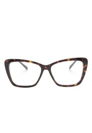 Jimmy Choo Eyewear Occhiali cat-eye con effetto tartarugato - Marrone