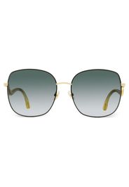 Jimmy Choo Eyewear Mamie square-frame sunglasses - RHL9O Gold/Black